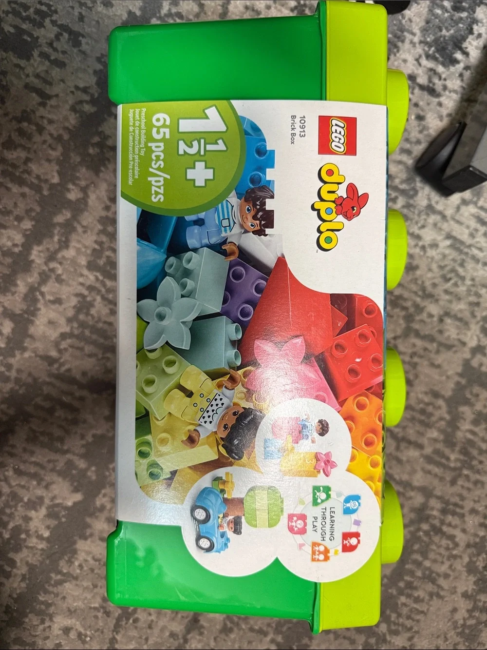 Lego DUPLO Bright Multicolor 65-Piece Building Set with Green Storage